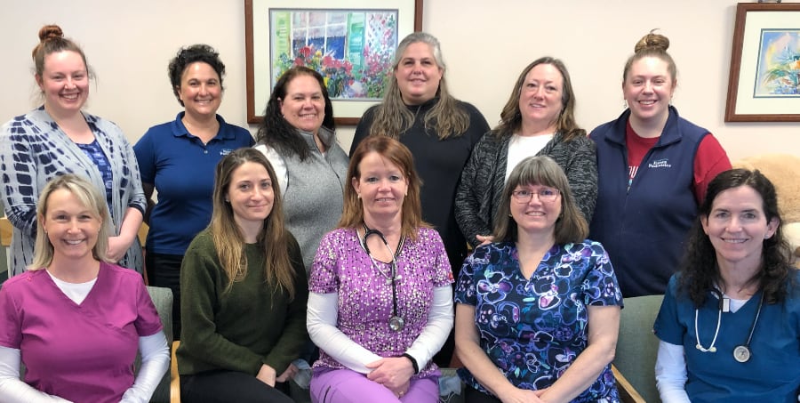 A group photo of nurses