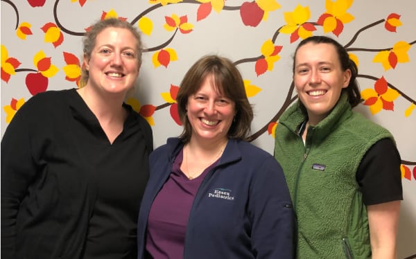 A photo of three nurses